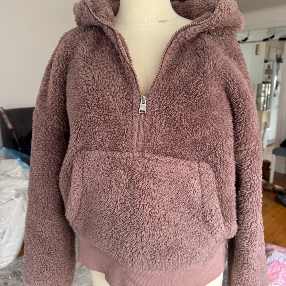Cozy Brown Sherpa Hoodie